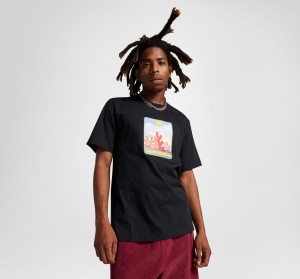 Converse Colorful Sunrise T-Shirt Zwart | 1304-JQWKM