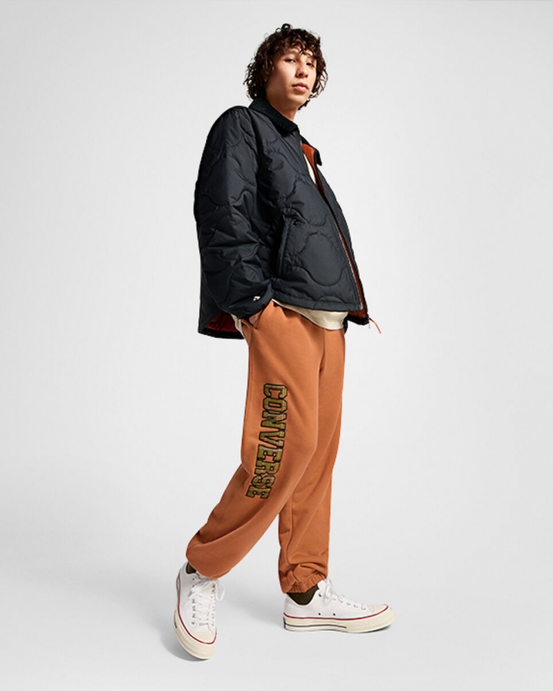 Converse All Star Logo Sweatpant Tawny Owl | 4106-AMQBX