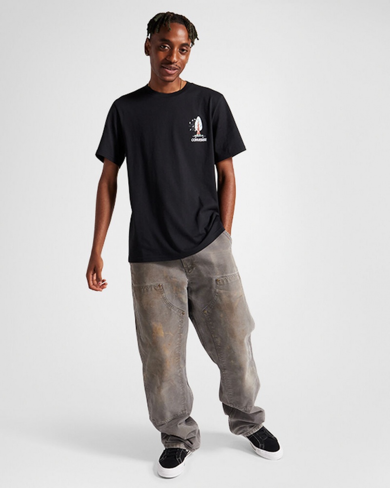 Converse All Star Tree T-shirt Zwart | 9512-MDYAR
