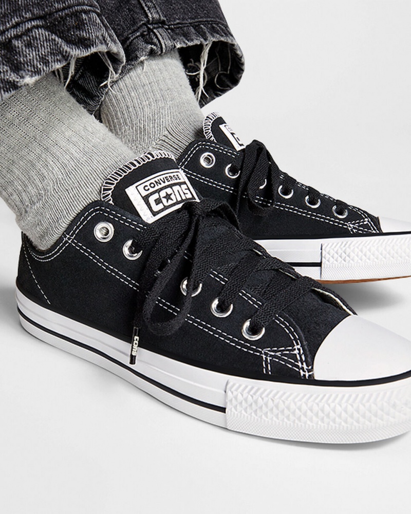 Converse CONS Chuck Taylor All Star Pro Suede Zwart Zwart Wit | 4307-IEQCA