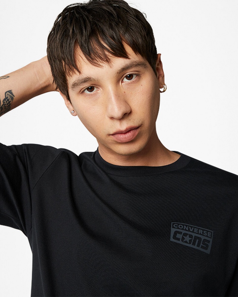 Converse CONS Grafische T-Shirt Zwart | 8046-EAMVX