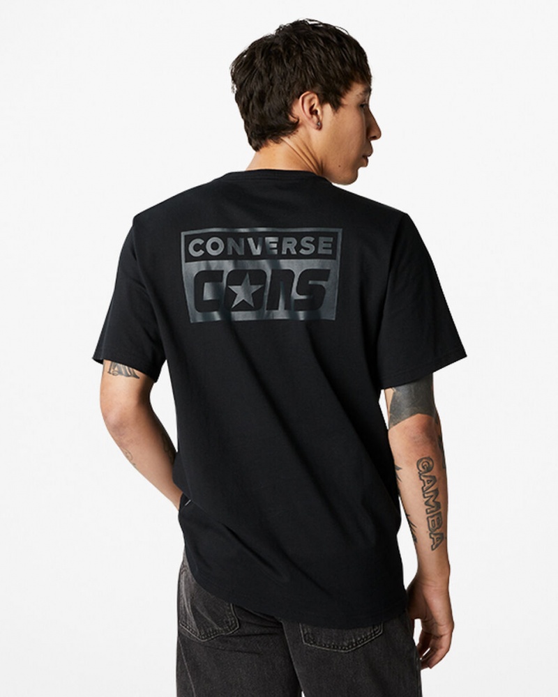 Converse CONS Grafische T-Shirt Zwart | 8046-EAMVX