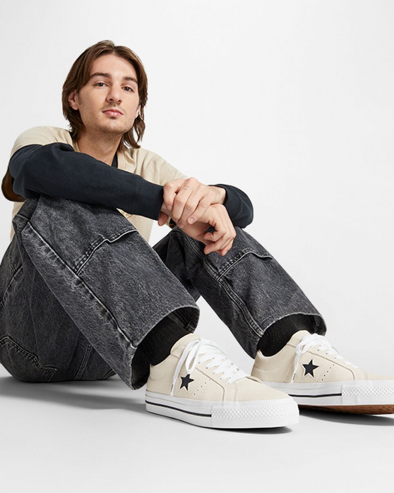 Converse CONS One Star Pro Wit Zwart | 0915-YQIAD