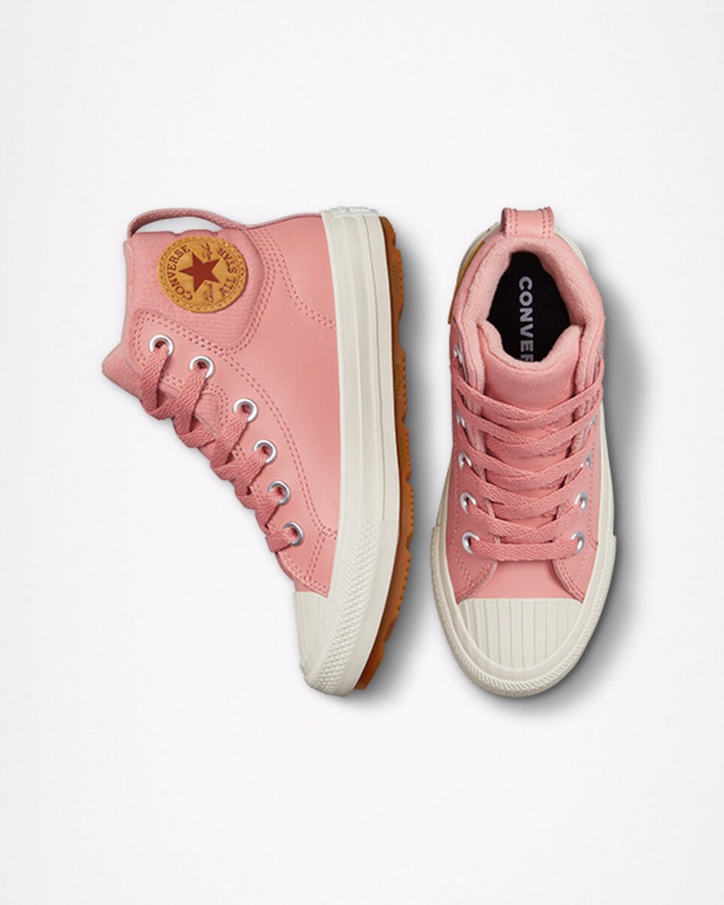 Converse Chuck Taylor All Star Berkshire Boot Leren Roze Roze | 6851-YMJIU