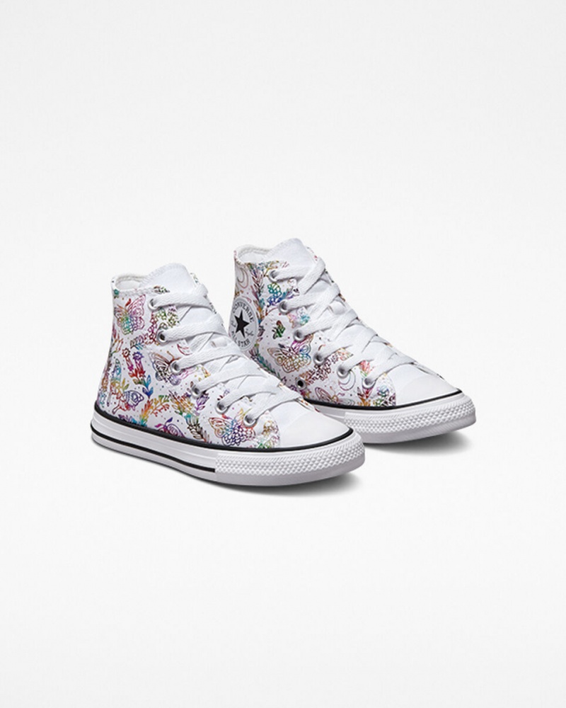 Converse Chuck Taylor All Star Butterfly Shine Wit Roze Paars Blauw | 8734-EKRMW