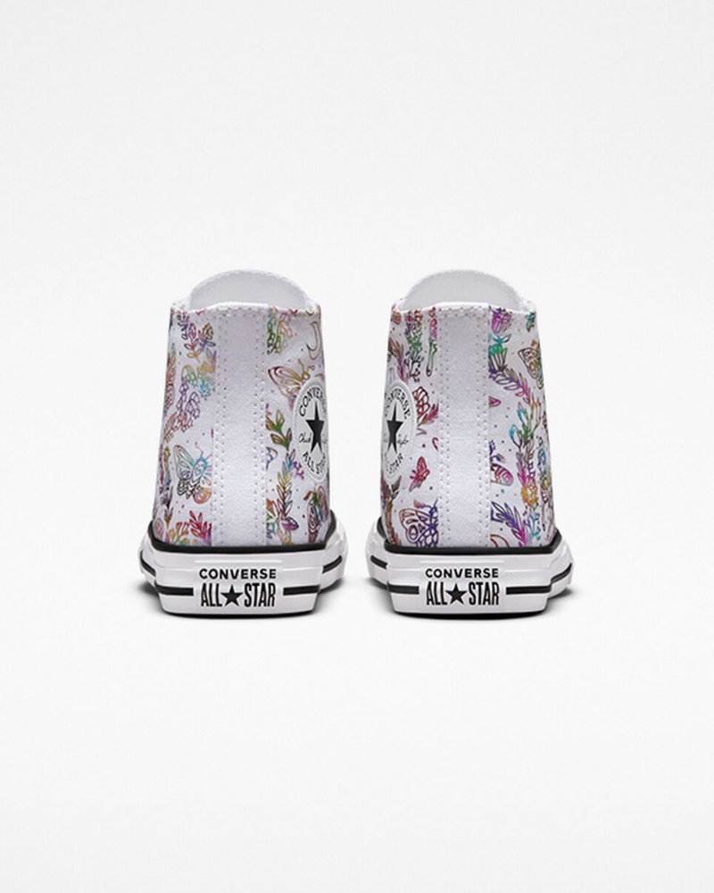 Converse Chuck Taylor All Star Butterfly Shine Wit Roze Paars Blauw | 8734-EKRMW