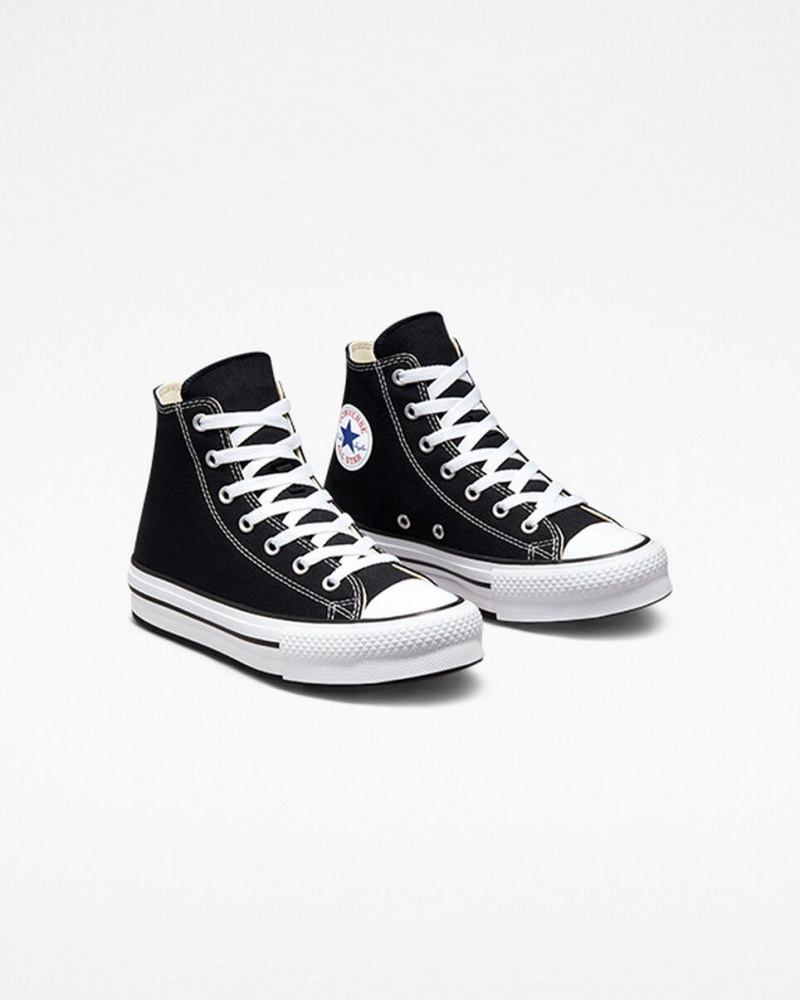 Converse Chuck Taylor All Star Lift Platform Zwart Wit Zwart | 5603-ZVWCI