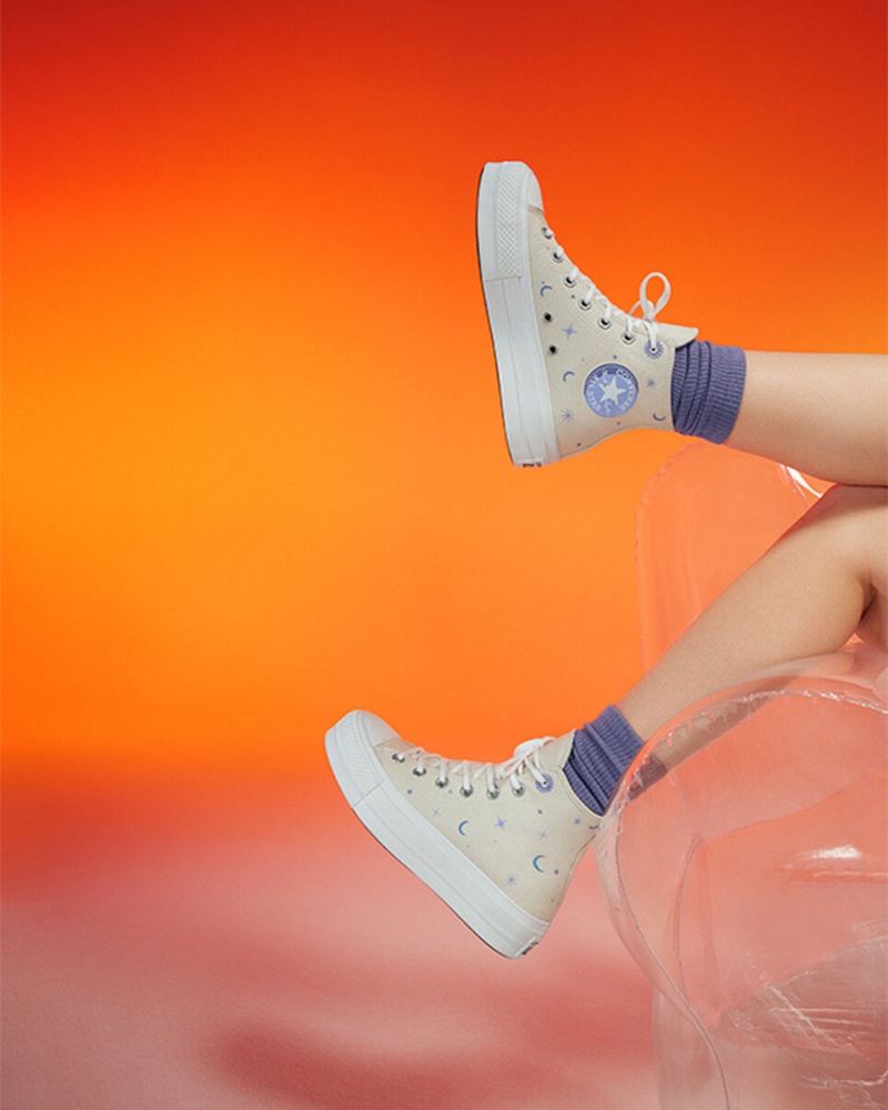 Converse Chuck Taylor All Star Lift Platform Celestial Paars | 8947-ZPMAV