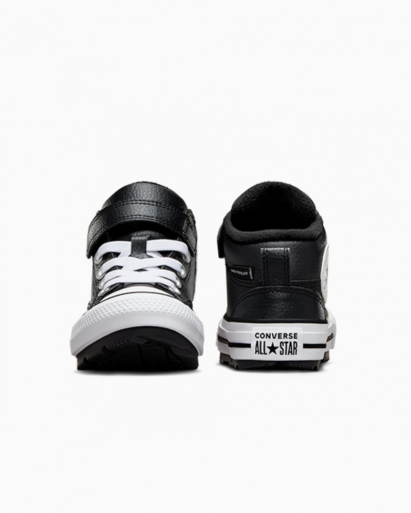 Converse Chuck Taylor All Star Malden Straat Boot Zwart Zwart Wit | 9235-JVBHT