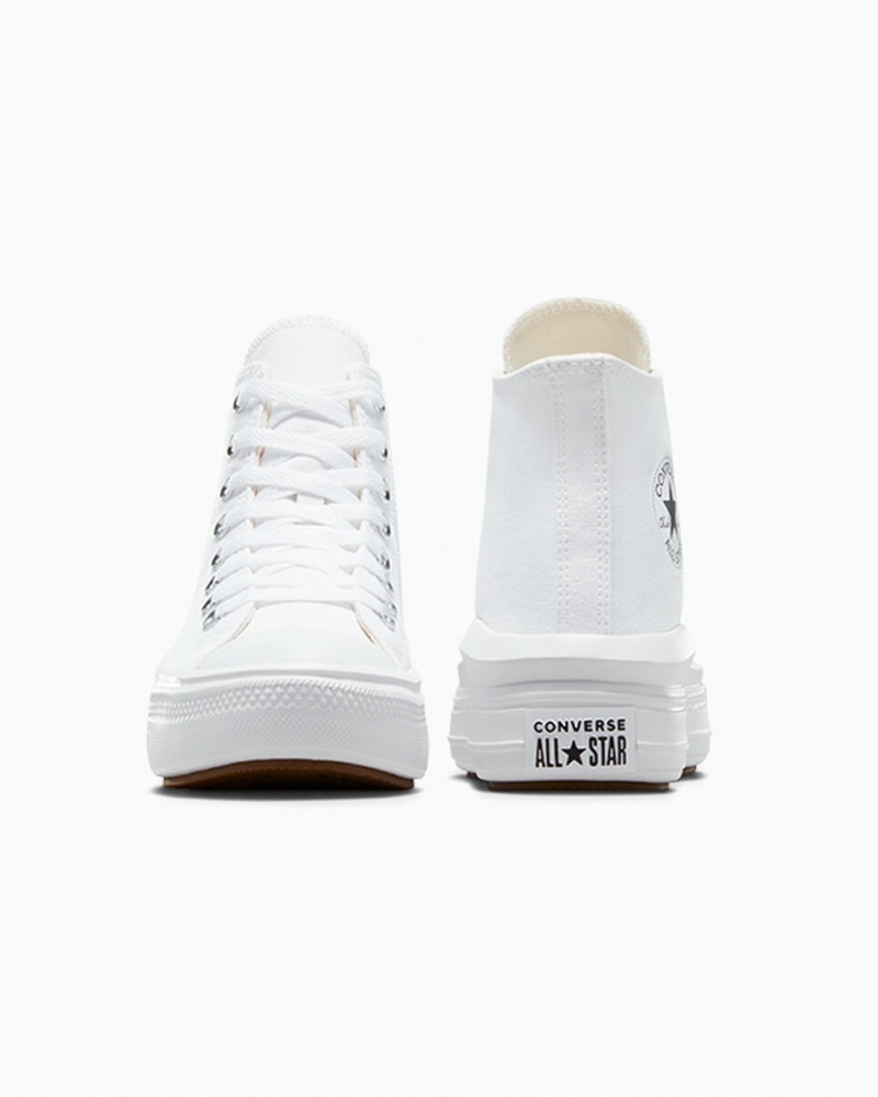 Converse Chuck Taylor All Star Move Platform Wit Zwart | 2346-WCIQL
