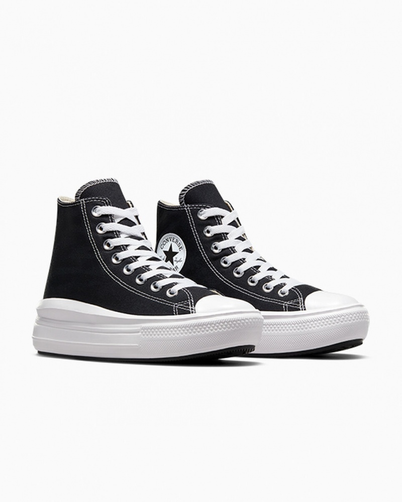 Converse Chuck Taylor All Star Move Platform Zwart Wit | 9326-WVHKS