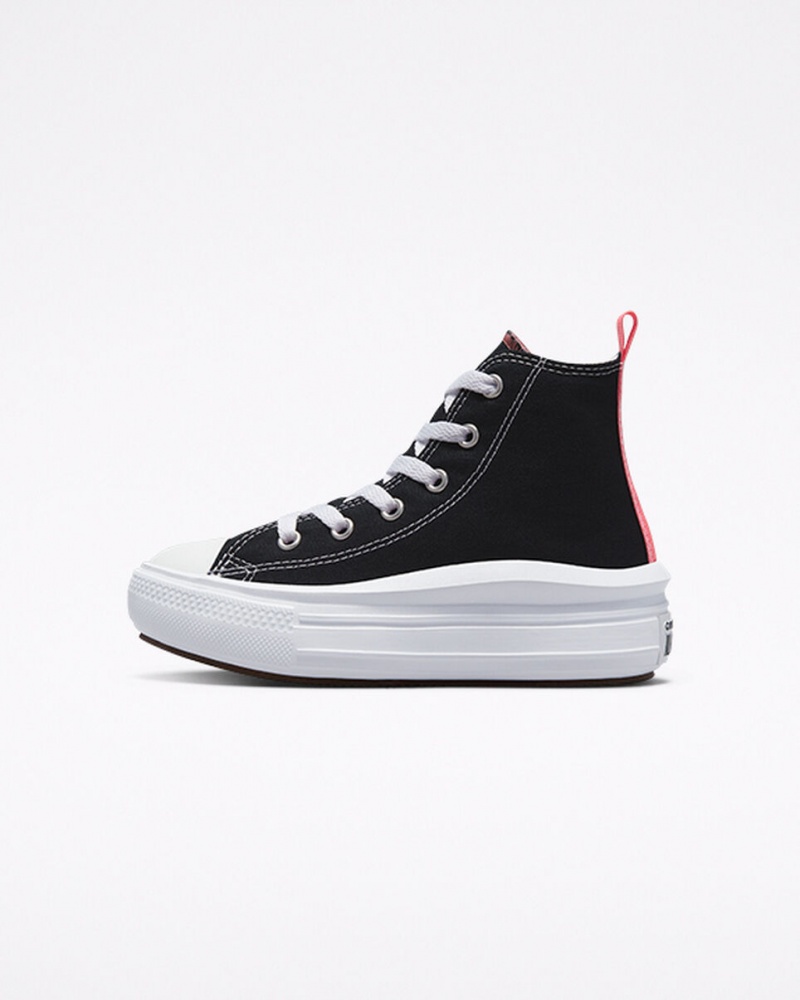 Converse Chuck Taylor All Star Move Platform Zwart Roze Wit | 5418-JSBWP
