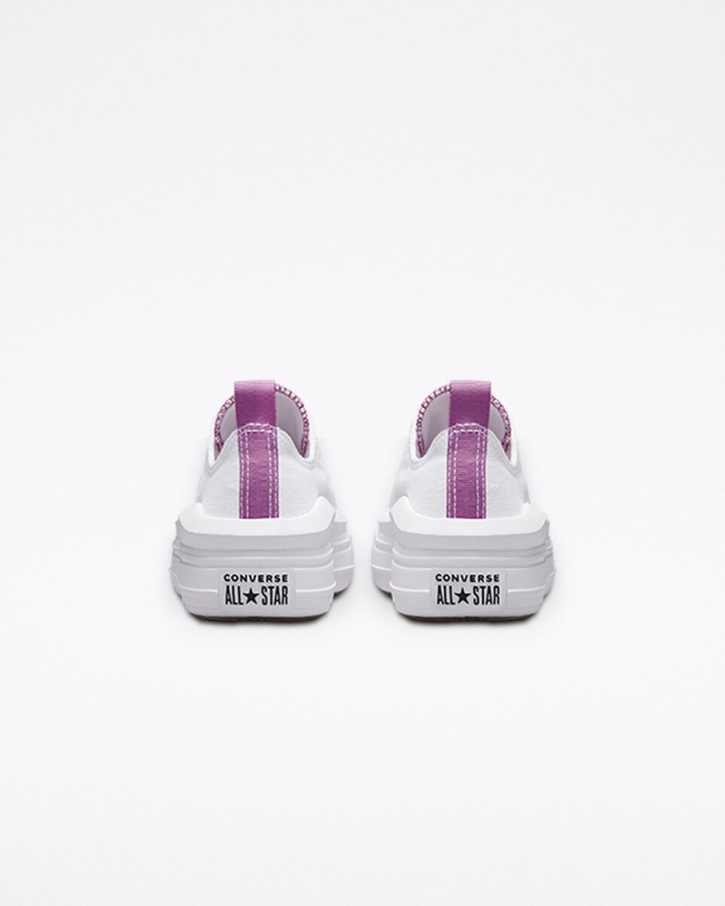 Converse Chuck Taylor All Star Move Platform Wit Paars Wit | 7548-SCEQG