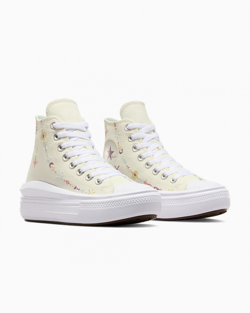 Converse Chuck Taylor All Star Move Platform Alchemy Embroidery Wit | 7518-ORLWB
