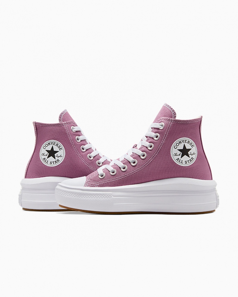 Converse Chuck Taylor All Star Move Platform Seasonal Color Wit Zwart | 0124-JAFKO