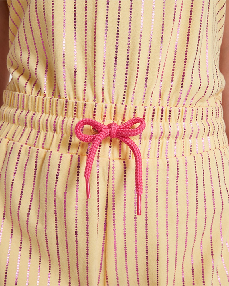 Converse Converse Shine Printed Romper Sunny Oasis | 1379-OALBC