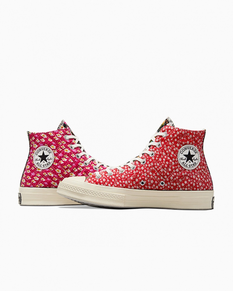 Converse Converse Upcycled Floral Chuck 70 Zwart Rood Blauw | 0192-HZRLA