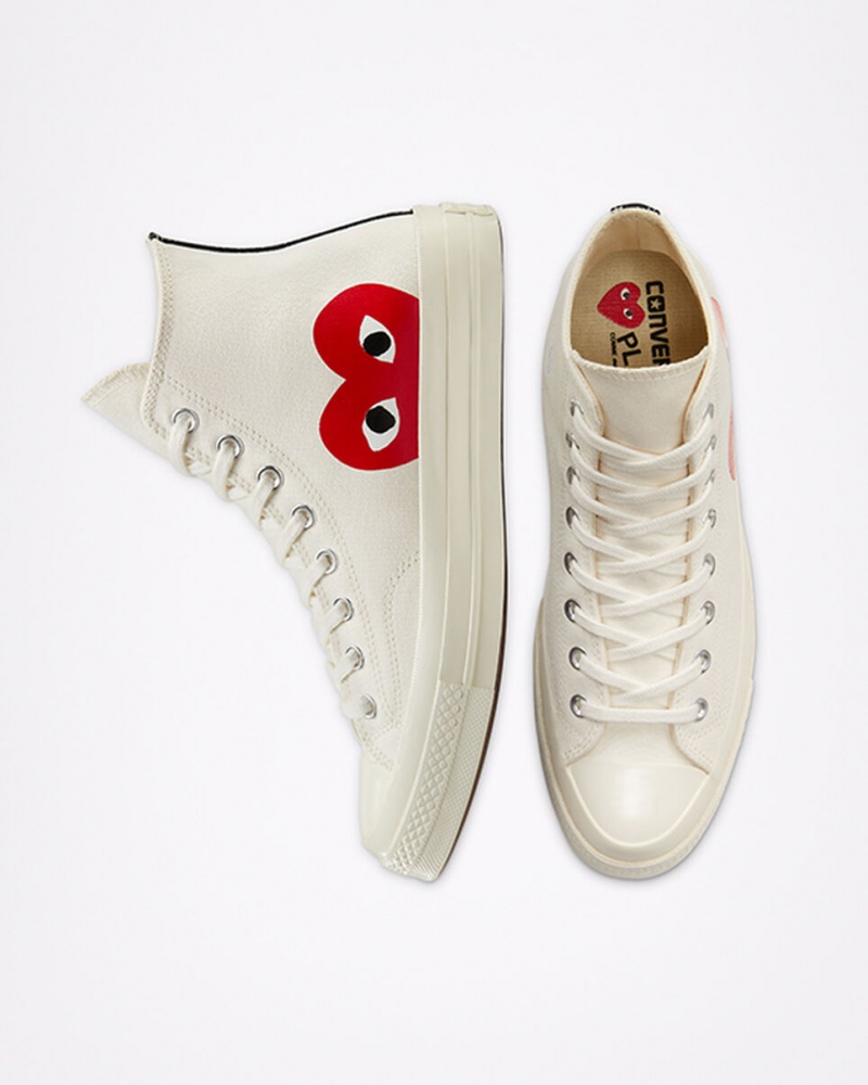 Converse Converse x Comme des Garçons PLAY Chuck 70 Wit Rood | 2806-OHSCA
