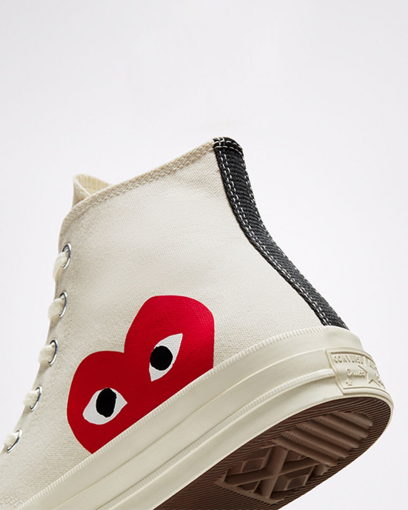 Converse Converse x Comme des Garçons PLAY Chuck 70 Wit Rood | 2806-OHSCA