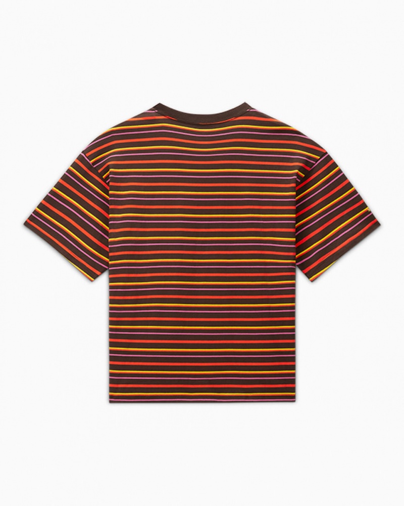 Converse Converse x Wonka Gestreept T-Shirt Wonka Stripe | 1470-BWRNV