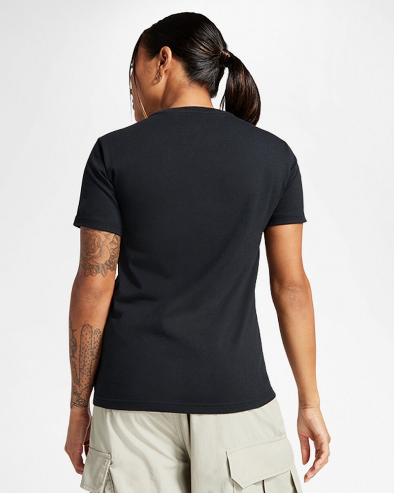 Converse Outdoor Art T-Shirt Zwart | 4718-MKZXW