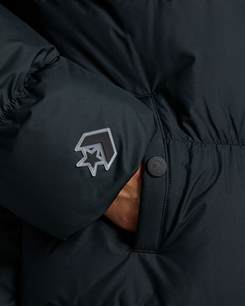 Converse Oversized Super Puffer Jacket Zwart | 5109-DWIQS