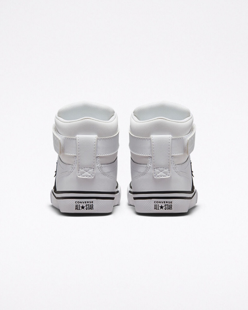 Converse Pro Blaze Riemen Leren Wit Zwart Wit | 5637-FOKVA