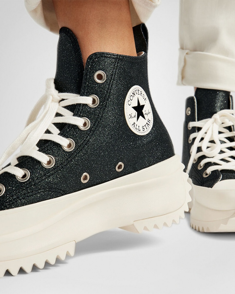 Converse Run Star Hike Platform Glitter Zwart | 2706-OVGHT