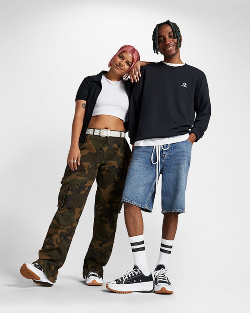 Converse Run Star Hike Platform Zwart Wit | 2074-FDRTA