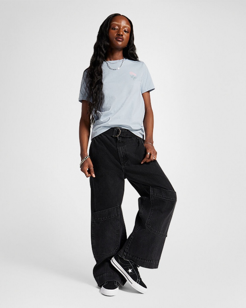 Converse Spring Blooms T-Shirt Grijs | 9128-EDAKG
