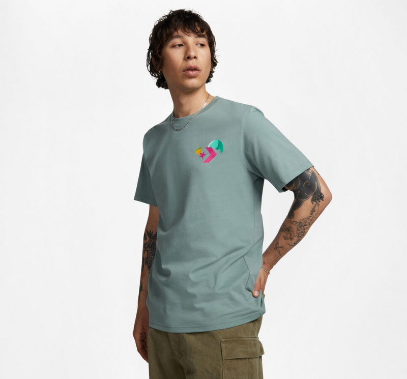 Converse Tropical Drink T-Shirt Grijs | 6829-HSTVY